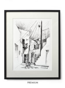 ruelle traditionnelle cyclades serifos chora grece prm