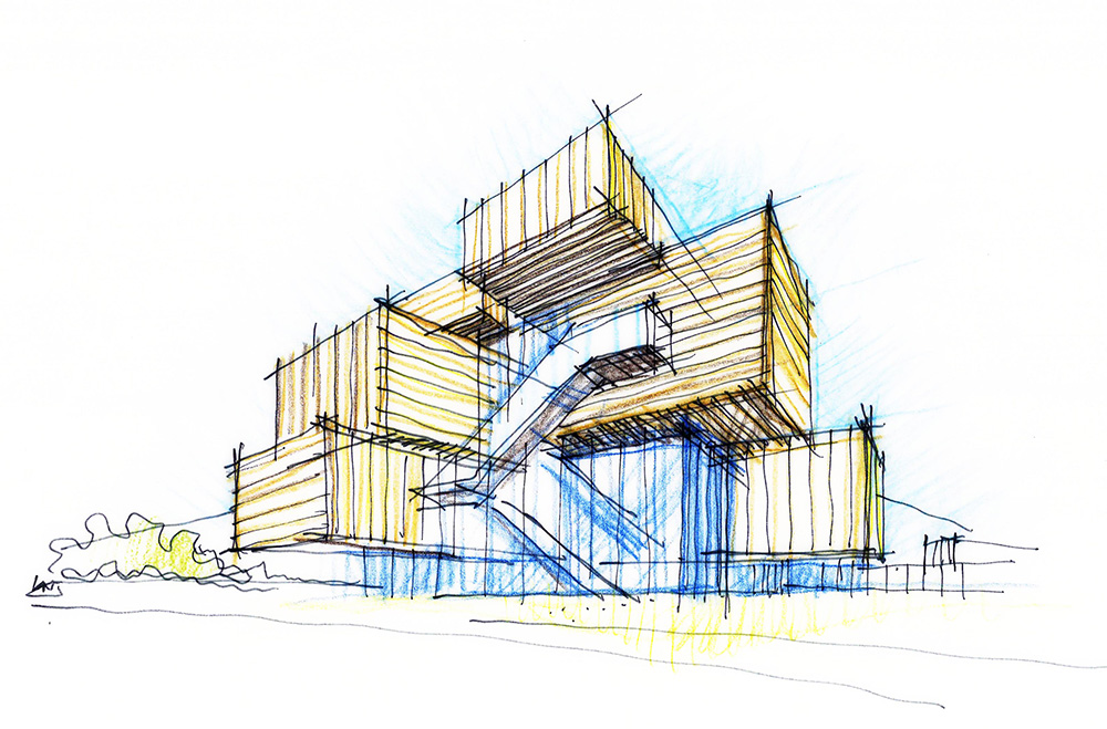 dessin architecture cineme bois w dessin architecture cineme bois w