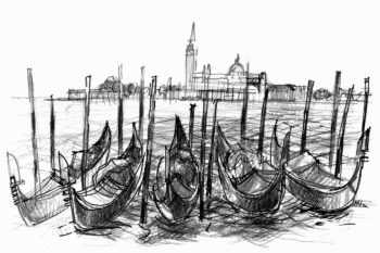 gondole di venezia – canale e città gondole di venezia – canale e città