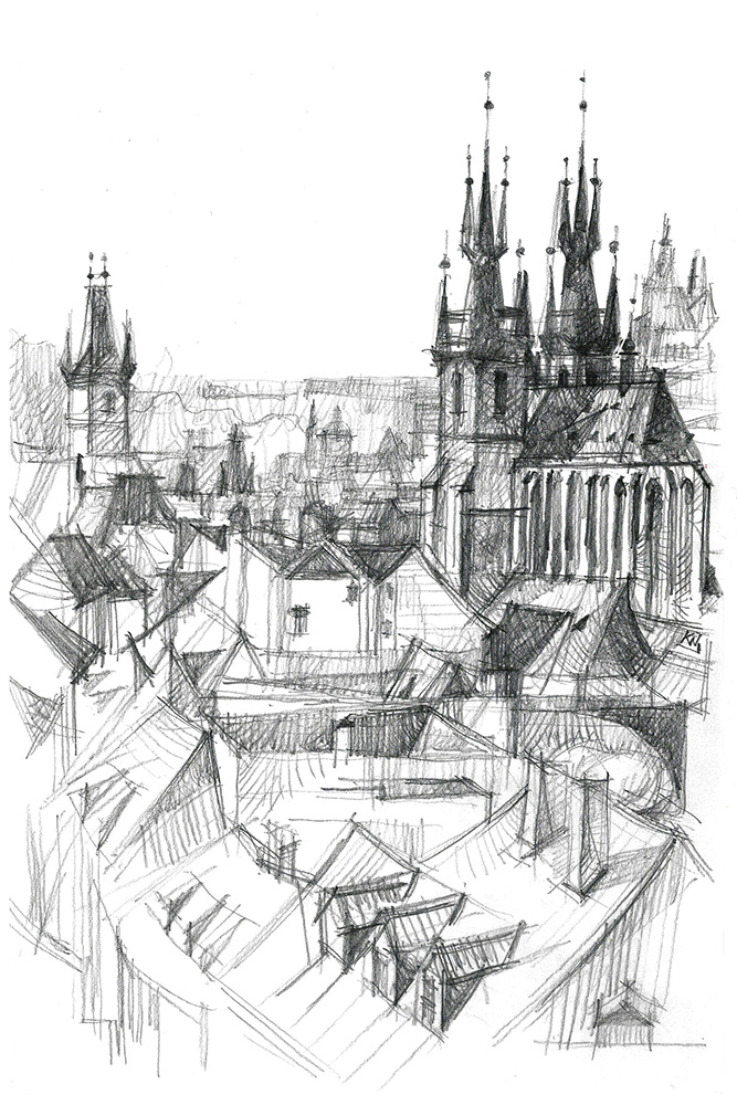 toits-de-prague-eglise-tyn-au-loin