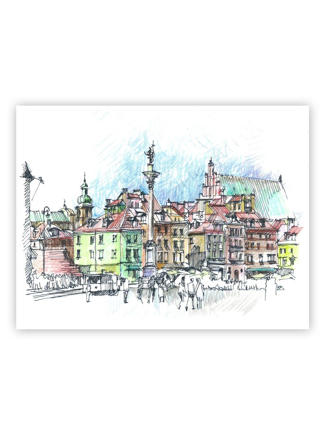 varsovie-place-du-chateau-vieille-ville-coloree
