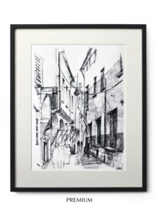 Alte Straße Bologna Italien prm