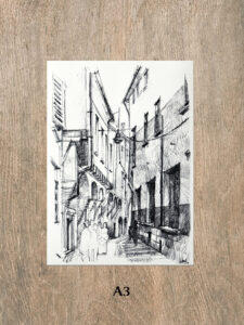 Alte Straße Bologna Italien